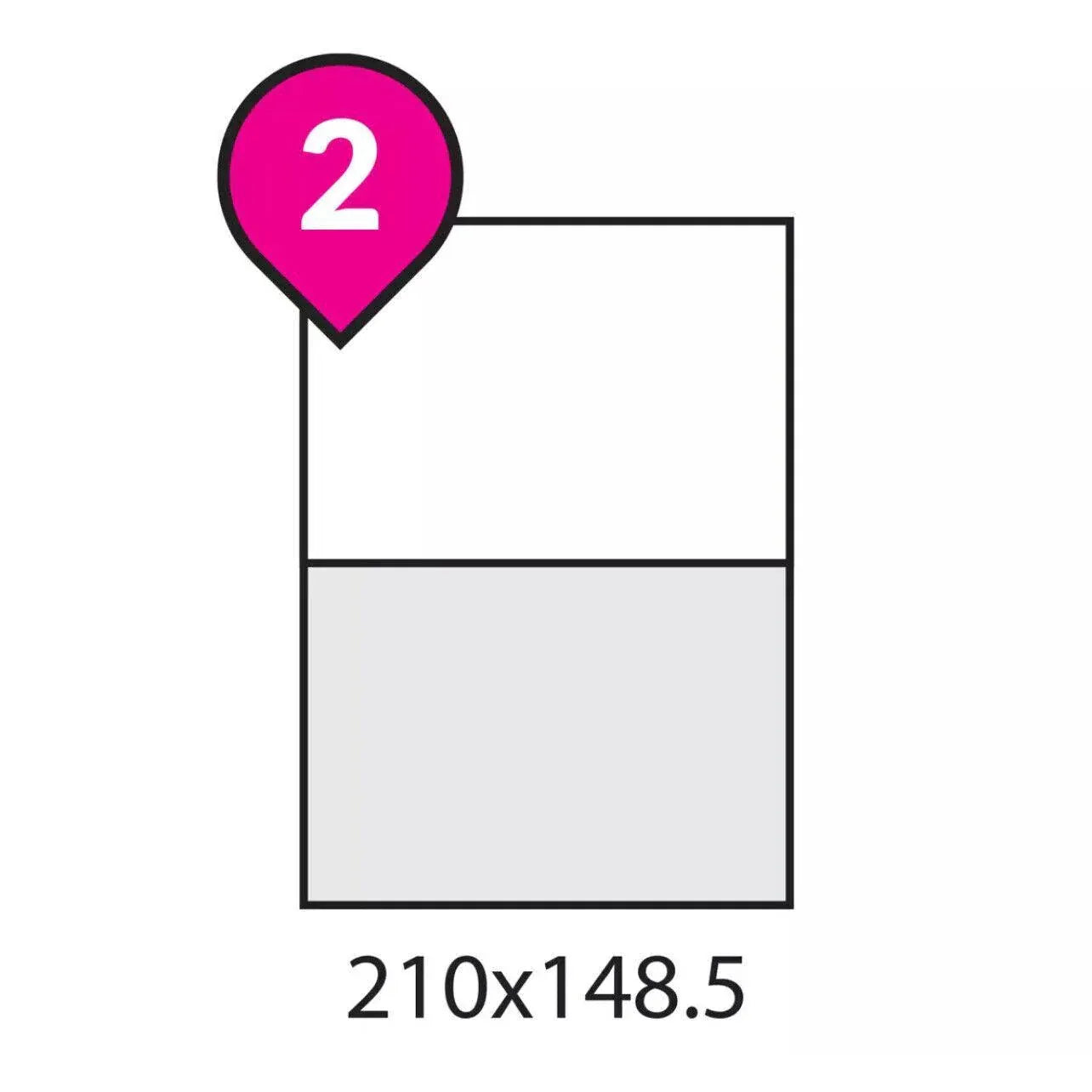 A4 Self Adhesive Sticker Paper Sheet Label Laser Inkjet Print Mailing Address - White Matte 3x9 *100 PCS