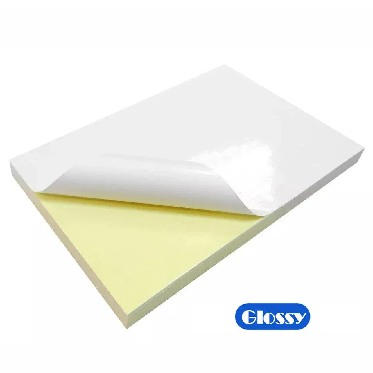 A4 Self Adhesive Sticker Paper Sheet Label Laser Inkjet Print Mailing Address - White Matte*100 PCS