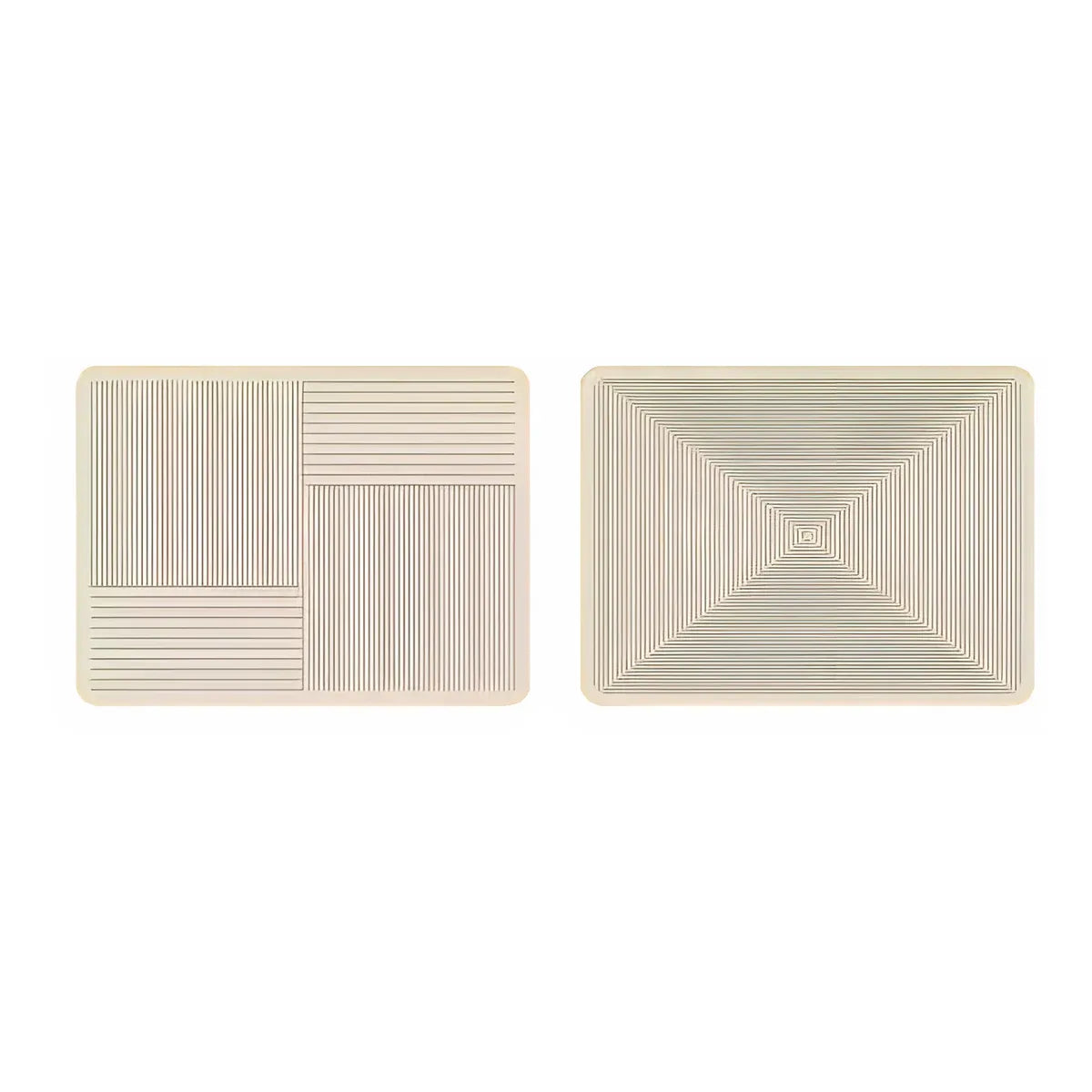 2PCS Kitchen Absorbent Pad Heat Insulation Mat Anti Slip Draining Pad Countertop - Type B