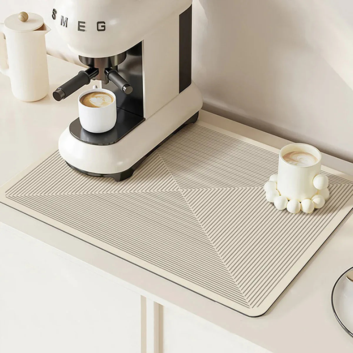 2PCS Kitchen Absorbent Pad Heat Insulation Mat Anti Slip Draining Pad Countertop - Type A