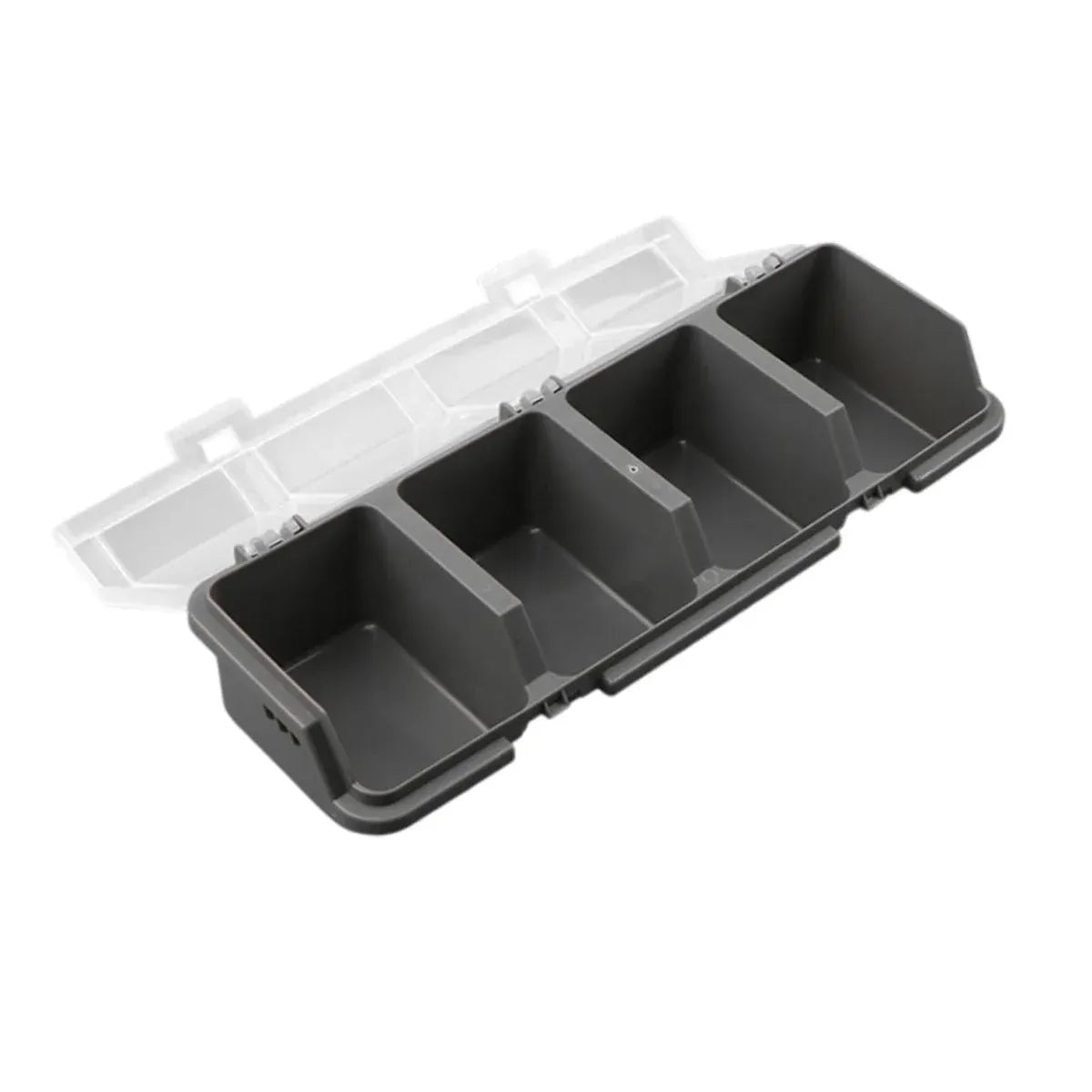 Plastic Screw Parts Storage Box Small Hardware Organizer Case with Four Grids