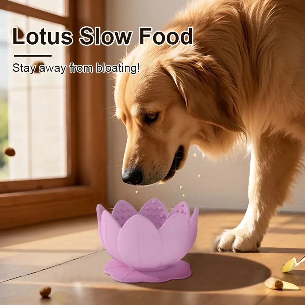 Shape Food Grade Material Dog Slow Feeder Bowl Non Slip Promote Healthy Eating