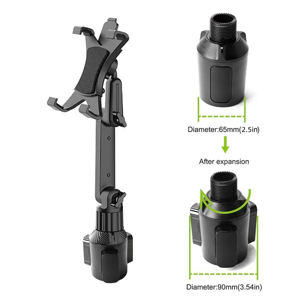 Car Tablet Mount Vehicle Tablet Holder Adjustable 360 Rotate For Pad tablet