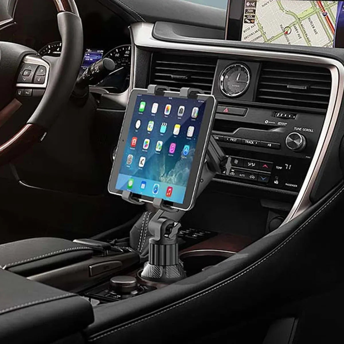 Car Tablet Mount Vehicle Tablet Holder Adjustable 360 Rotate For Pad tablet