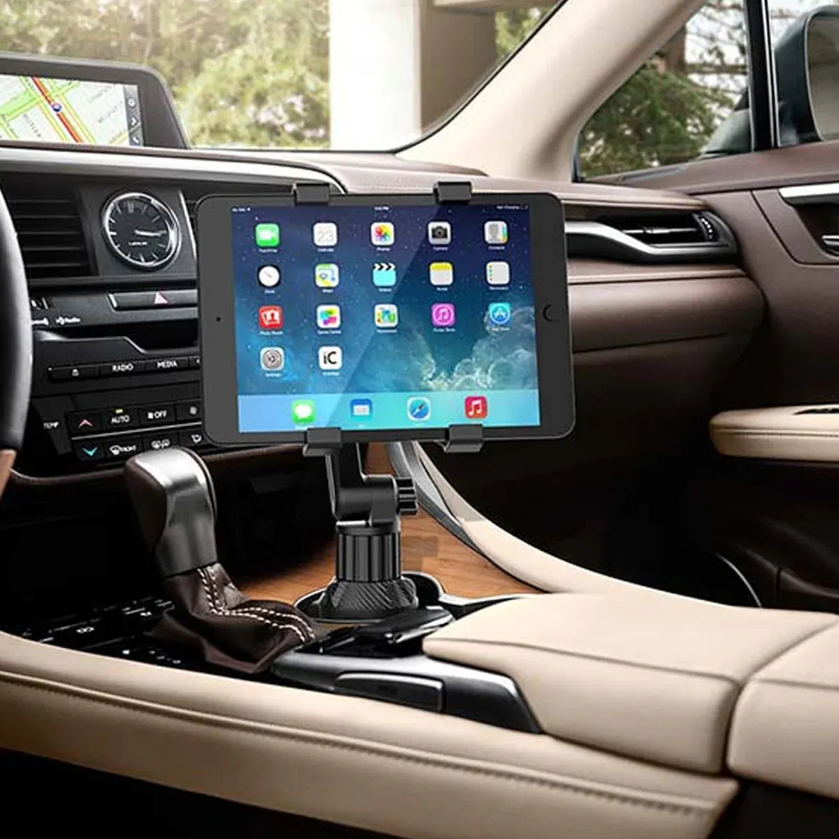 Car Tablet Mount Vehicle Tablet Holder Adjustable 360 Rotate For Pad tablet