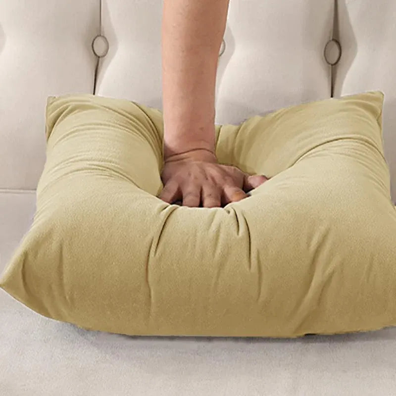 45cm*45cm Multicoloured Plain Solid Colour Cushion Cover Decorative Pillow Case - Red