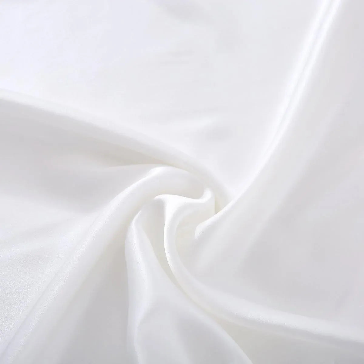 Silk Envelope Pillowcase Soft Satin Protective Cover for Bed Sleep Comfort - Silver