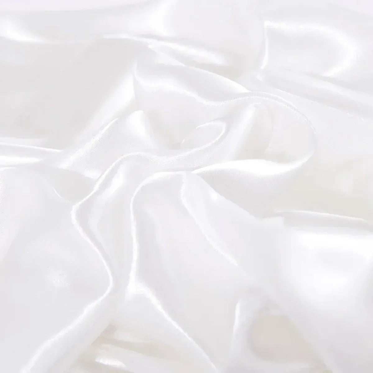 Silk Envelope Pillowcase Soft Satin Protective Cover for Bed Sleep Comfort - Silver