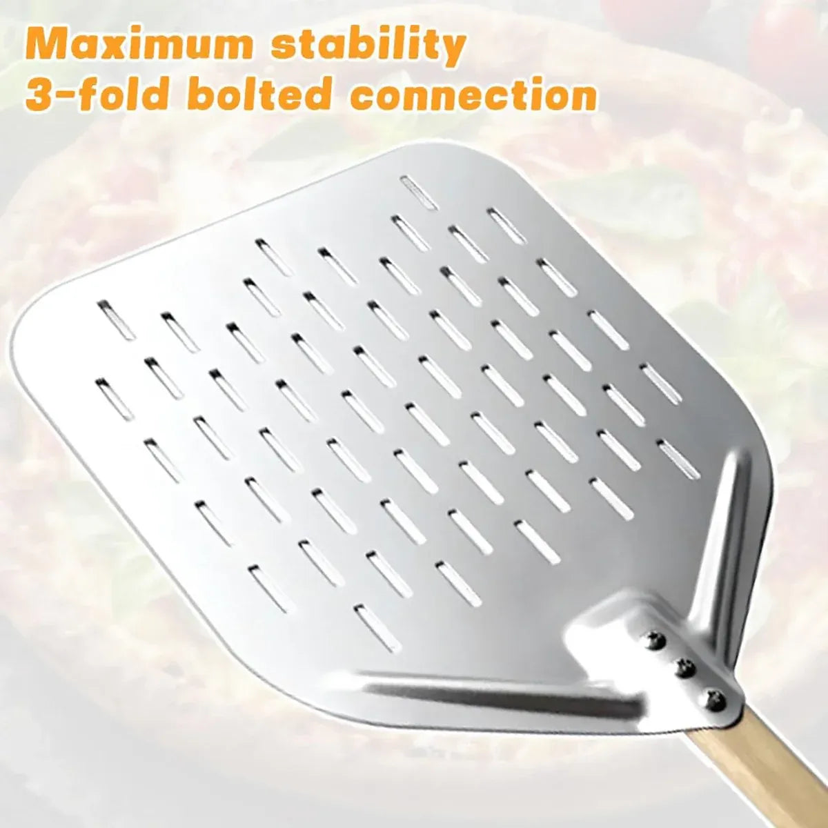 12inch Pizza Shovel with Wood Handle Non-Stick Pizza Peel Shovel Baking Tool
