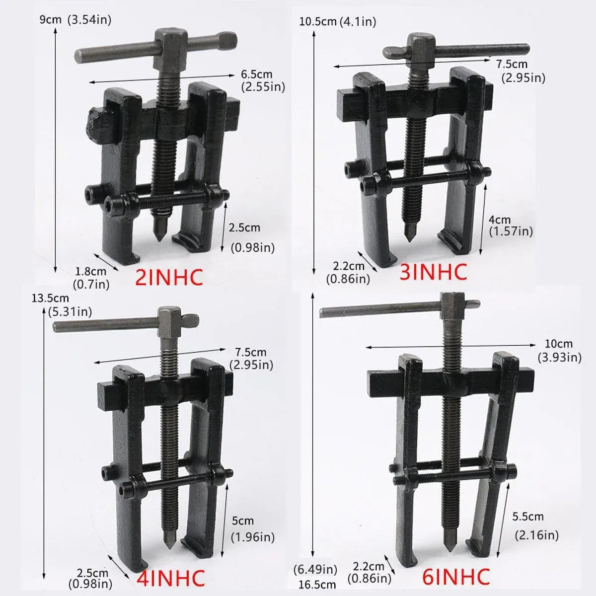 Small Wheel Bearing Puller Two Claws Dismantling Multifunctional Remover Tool - 6 inch