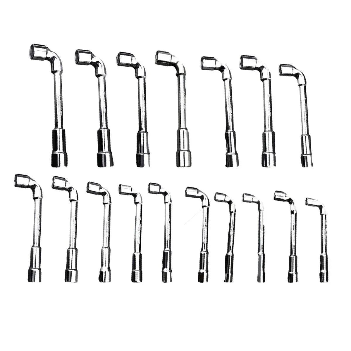 6-23mm L Shaped Socket Wrench Elbow Multi Size Hardware Repair Tool Set - 21mm