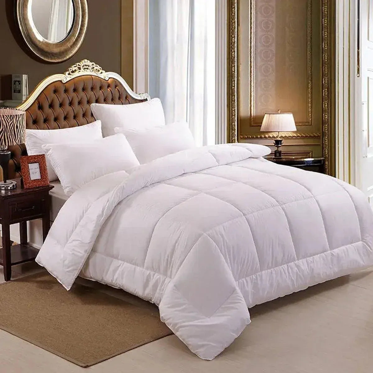 Luxury Hotel Quilt Core – Soft Microfiber Down Alternative Comforter for All Seasons - 180x210cm-Brushed