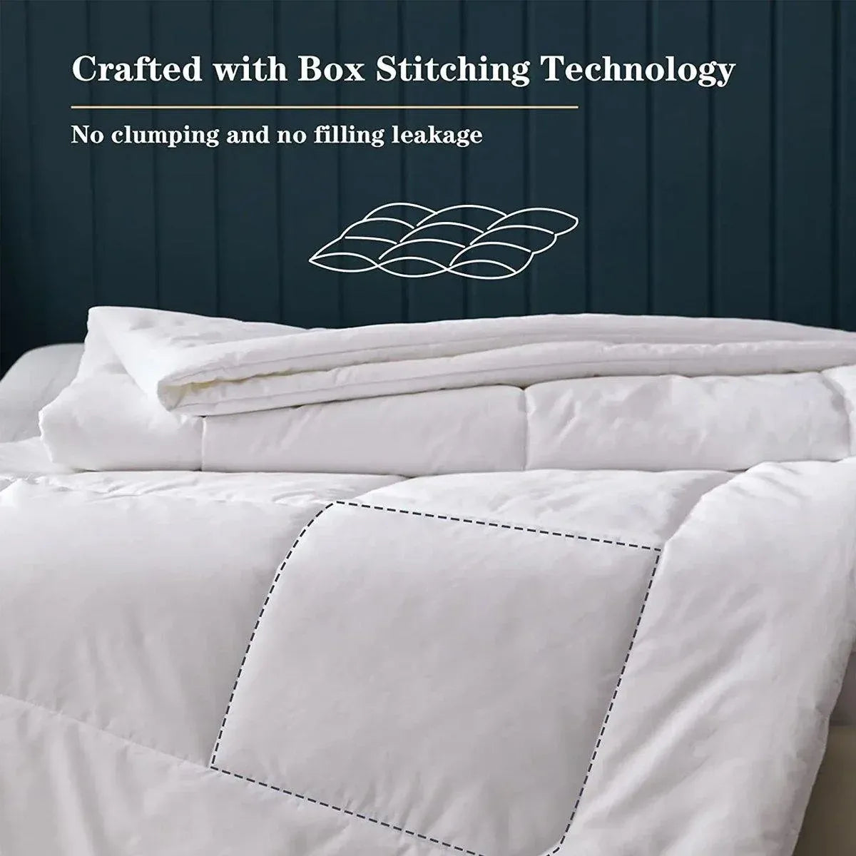 Luxury Hotel Quilt Core – Soft Microfiber Down Alternative Comforter for All Seasons - 140x210cm-Brushed