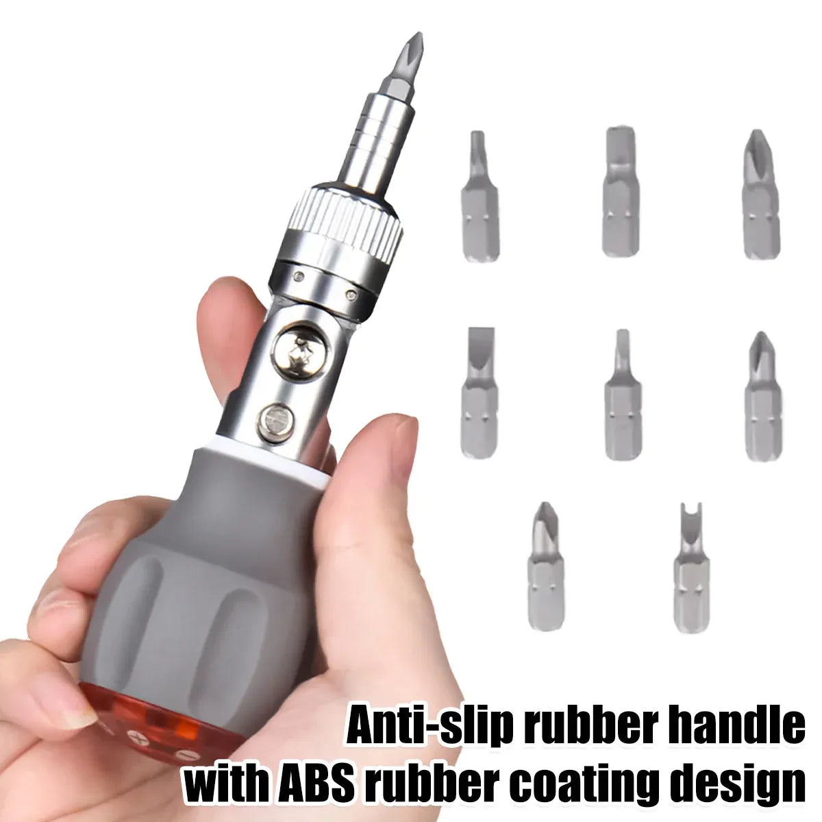 8 in 1 Multi Function Ratchet Screwdriver Durable Chrome Vanadium Steel Repair