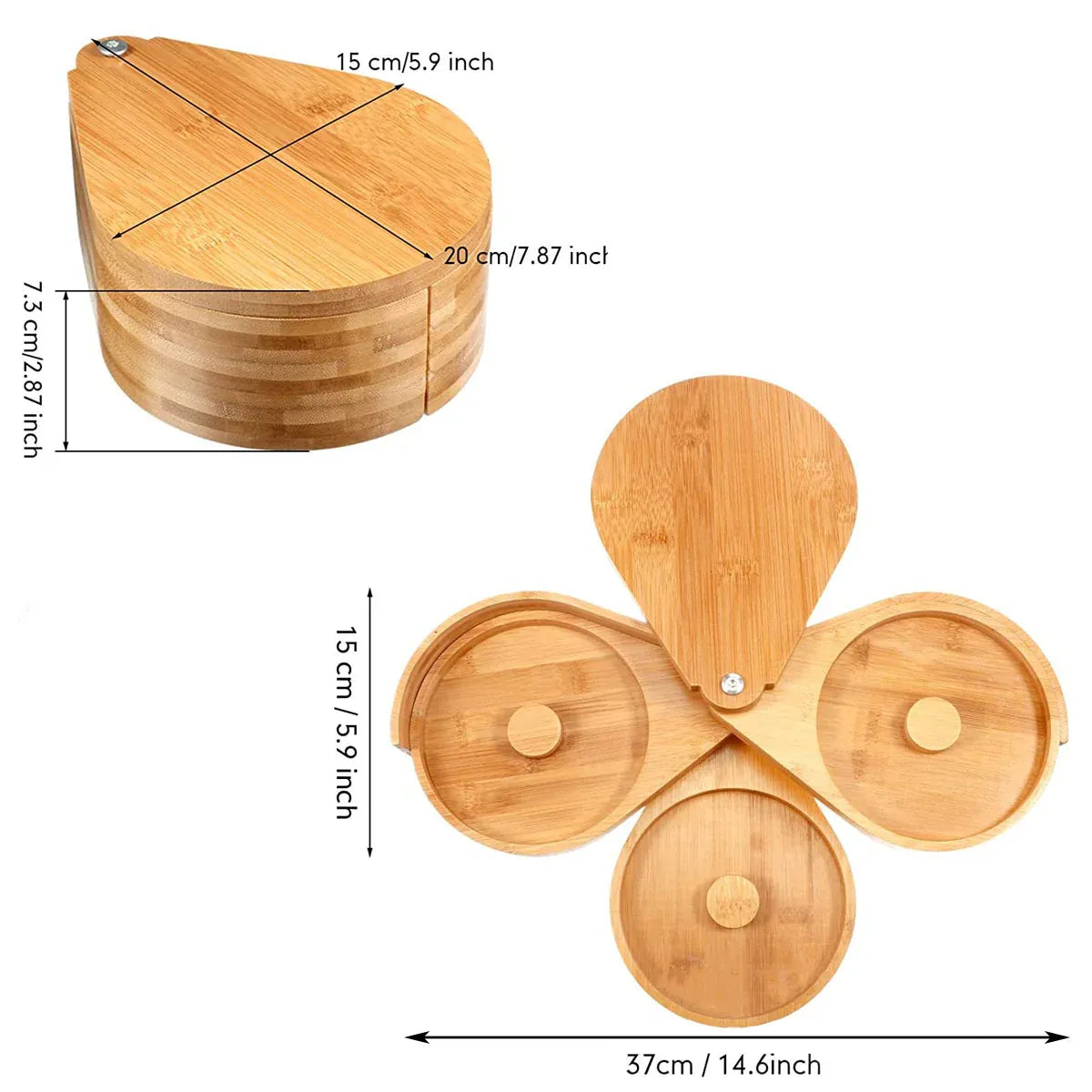 Bamboo Salt Jar Spice Container with Lid for Cooking Seasoning Storage Home Use