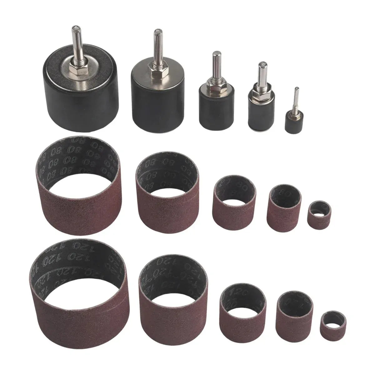 37Pcs Sanding Drum Kit Sleeve Set for Drill Rotary Tool Wood Polishing