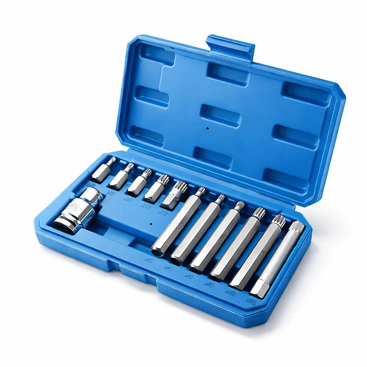 11PCS CR-V M-Type Spline Socket Bit Set Driver Drill Bit Tool Kit Car Repair
