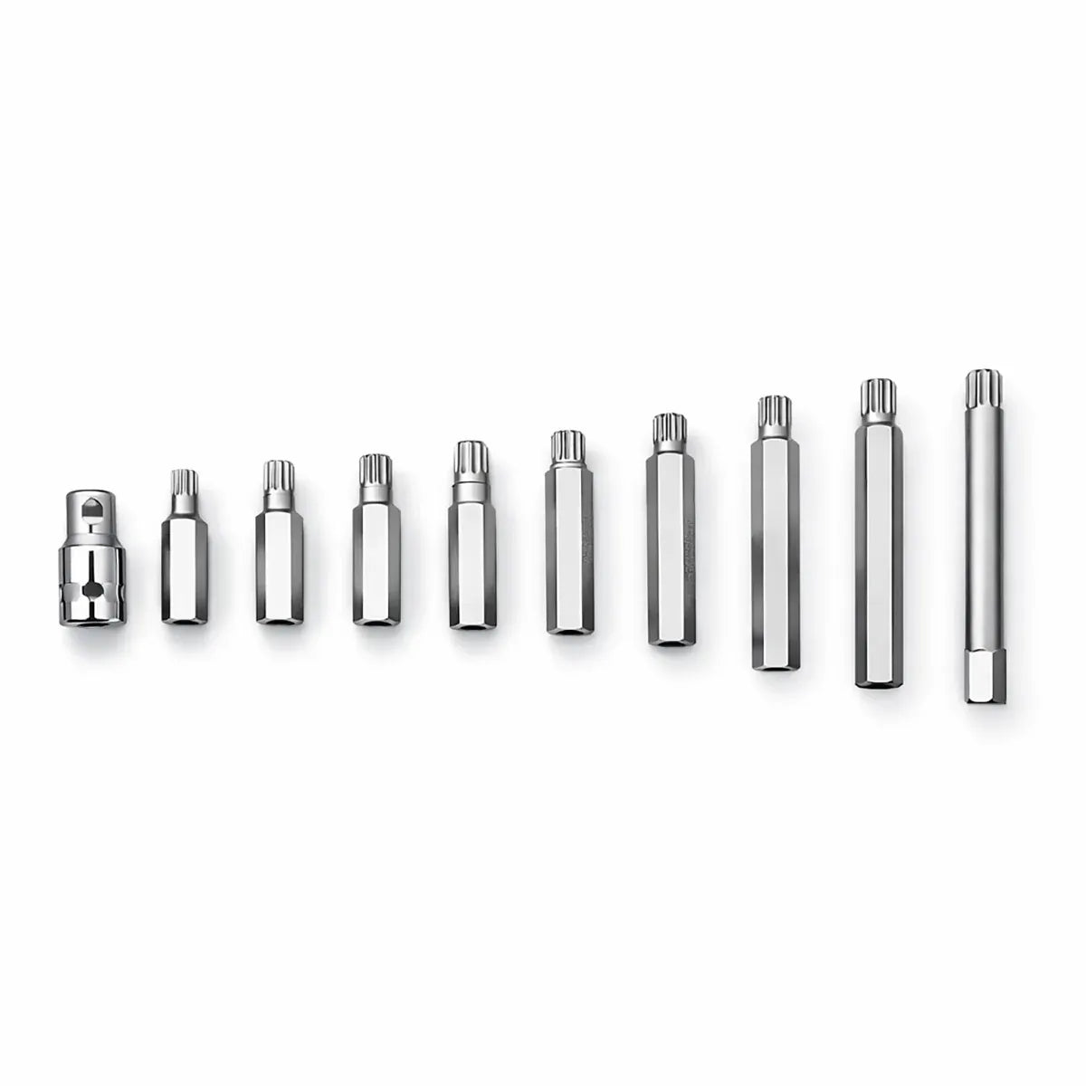 11PCS CR-V M-Type Spline Socket Bit Set Driver Drill Bit Tool Kit Car Repair