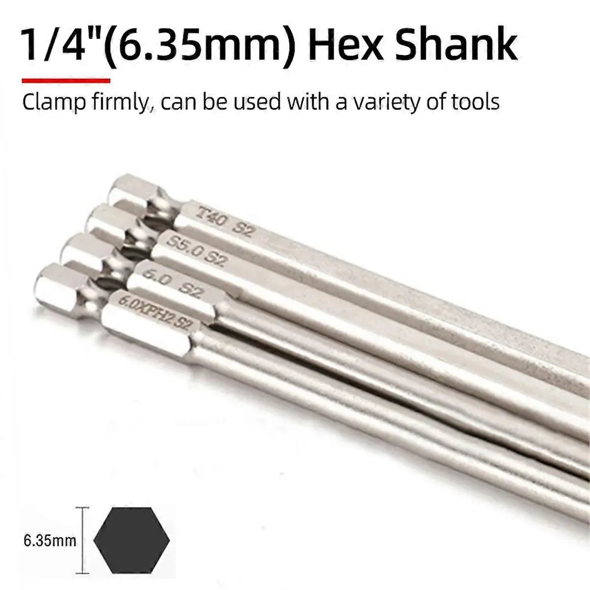 30Pcs 150mm Screwdriver Bit Set Power Tool Accessory Kit For Home Repair Use
