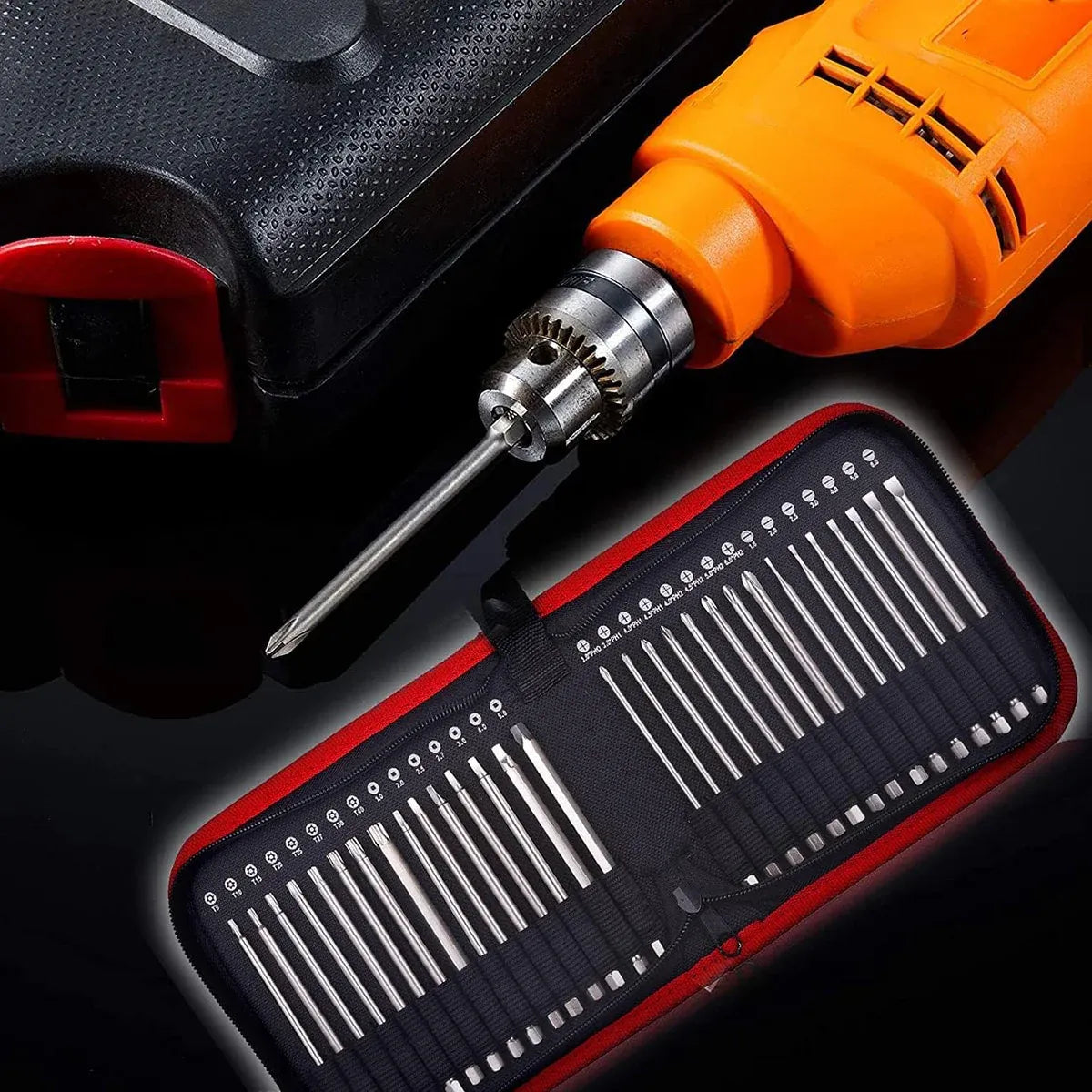 30Pcs 150mm Screwdriver Bit Set Power Tool Accessory Kit For Home Repair Use