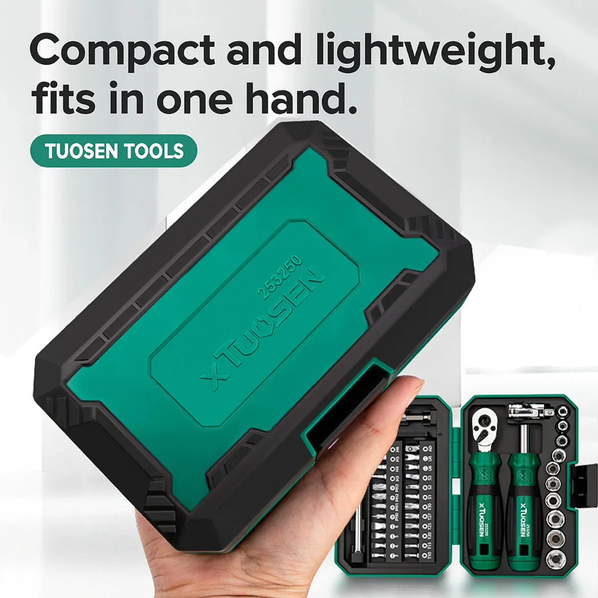Portable Ratchet Screwdriver Tool Kit 40PCS Durable for Home Cycle Repair Use