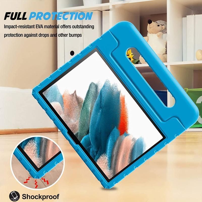 For Samsung Galaxy Tab A8 Plus 11Inch EVA Case Handheld Protective Drop Cover - Blue