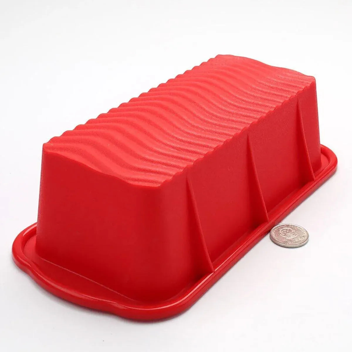 High Temperature Resistant Rectangular Silicone Cake Mold Baking Pan for Kitchen - Purple
