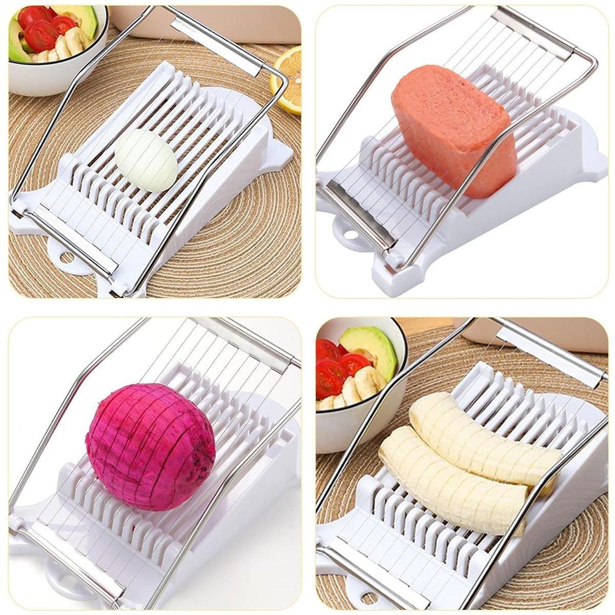 4PCS Kitchen Ham Lunch Meat Slicer Food Cutter Easy Use Tool for Perfect Slices