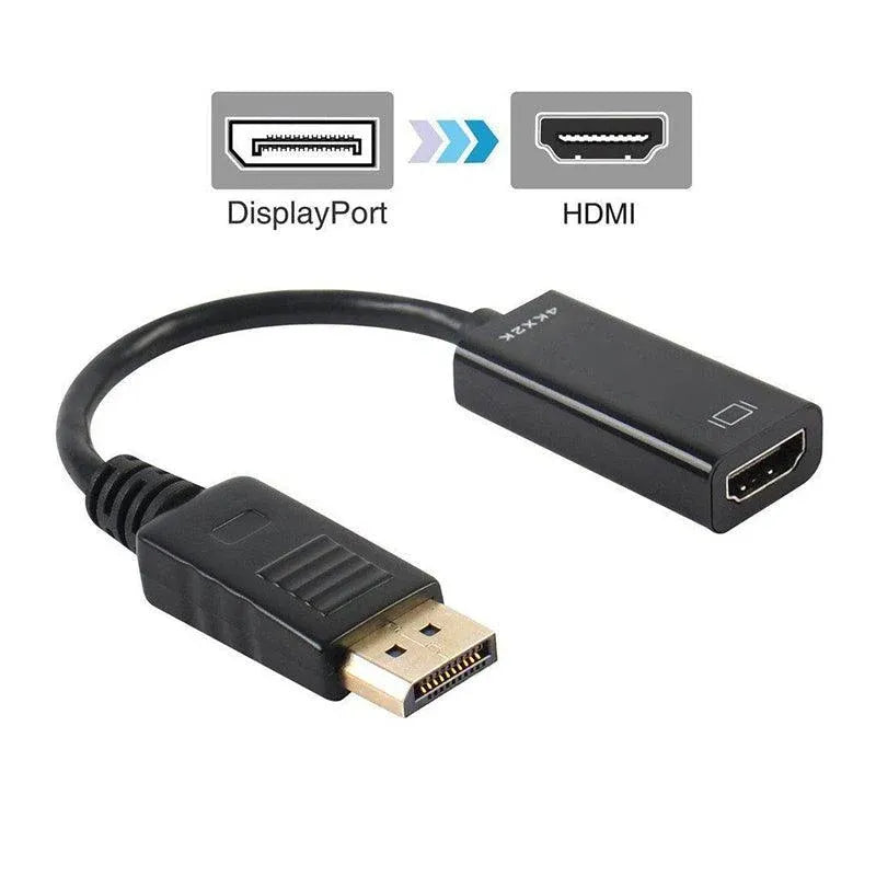 4K 30Hz DP to HDMI Adapter Cable 25cm Displayport Converter for Monitor Projector