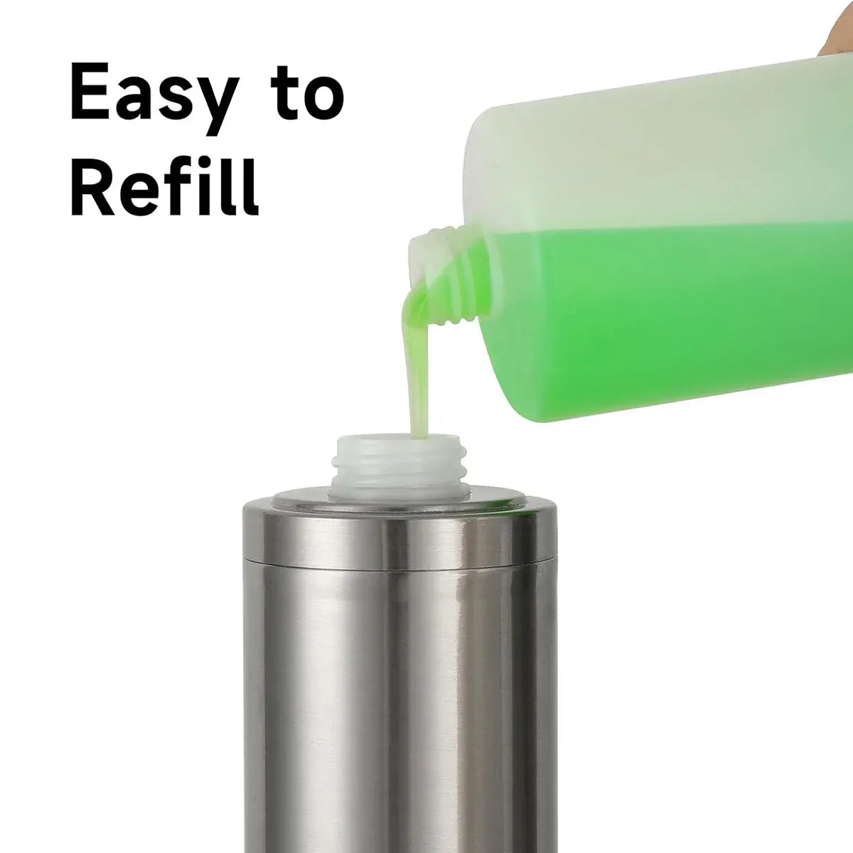 220/320ml Stainless Steel Press Type Oil Sprayer Soap Dispenser Durable - 320ml