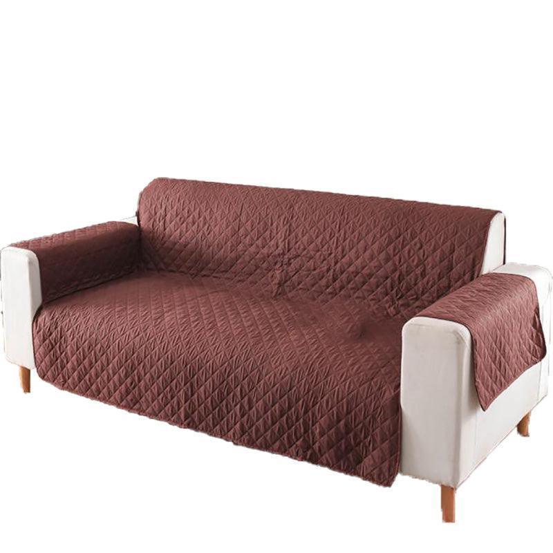 130X195cm Seater Pet Sofa Protector Cover Quilted Couch Covers Lounge Slipcover - Black