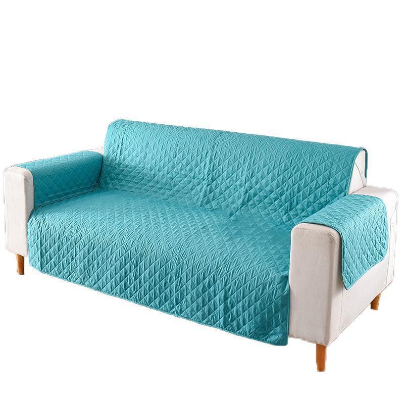 190x195cm Seater Pet Sofa Protector Cover Quilted Couch Covers Lounge Slipcover - Coffee