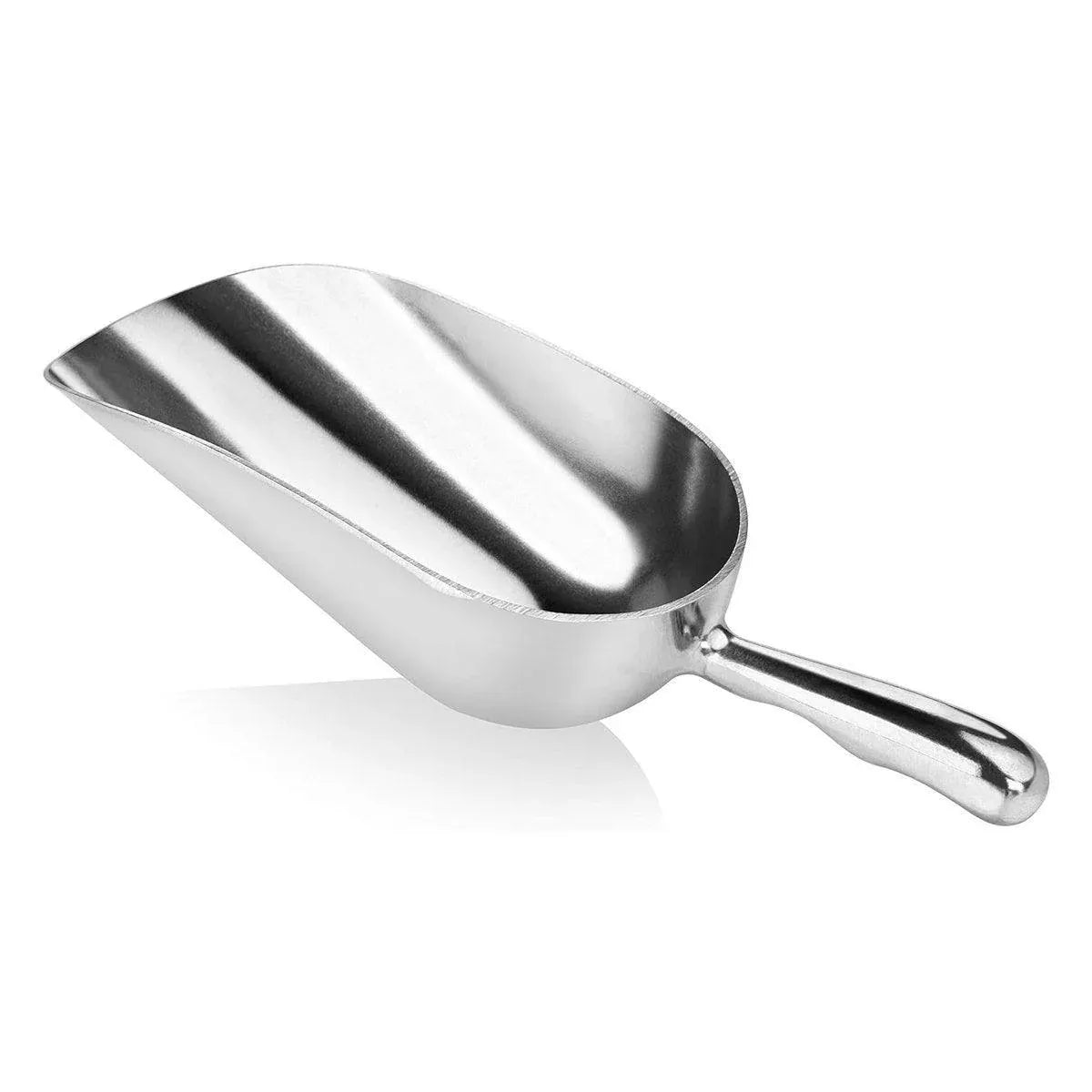 4 Sizes Aluminum Alloy Ice Shovel Flour Rice Scoop Multipurpose Kitchen Tool - L