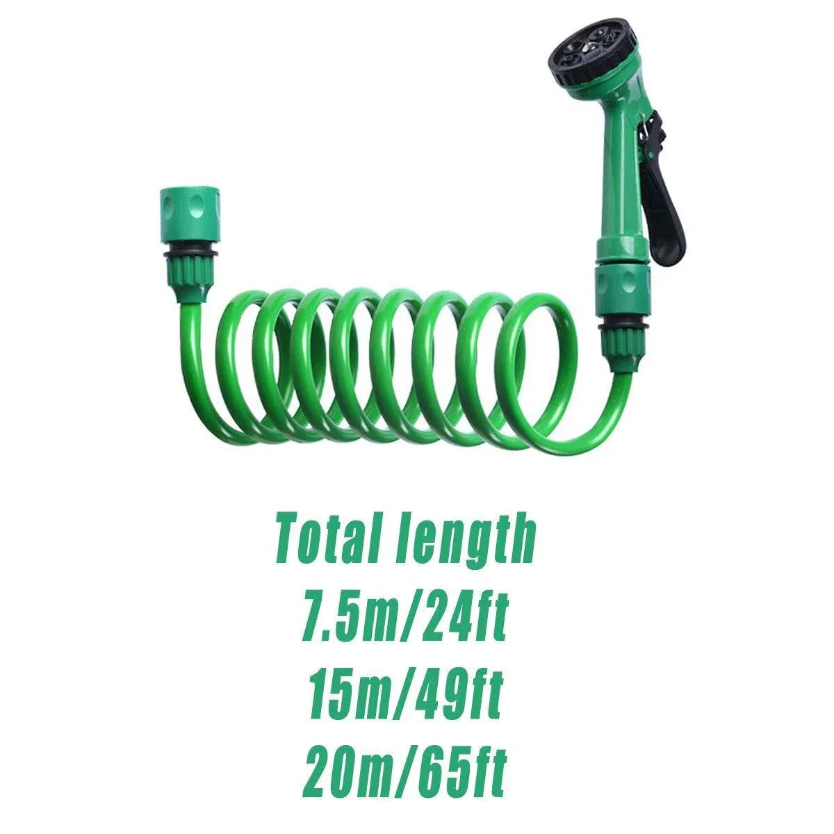 Telescopic Water Hose with Nozzle Garden Sprinkler for Plant Watering Household - 10m