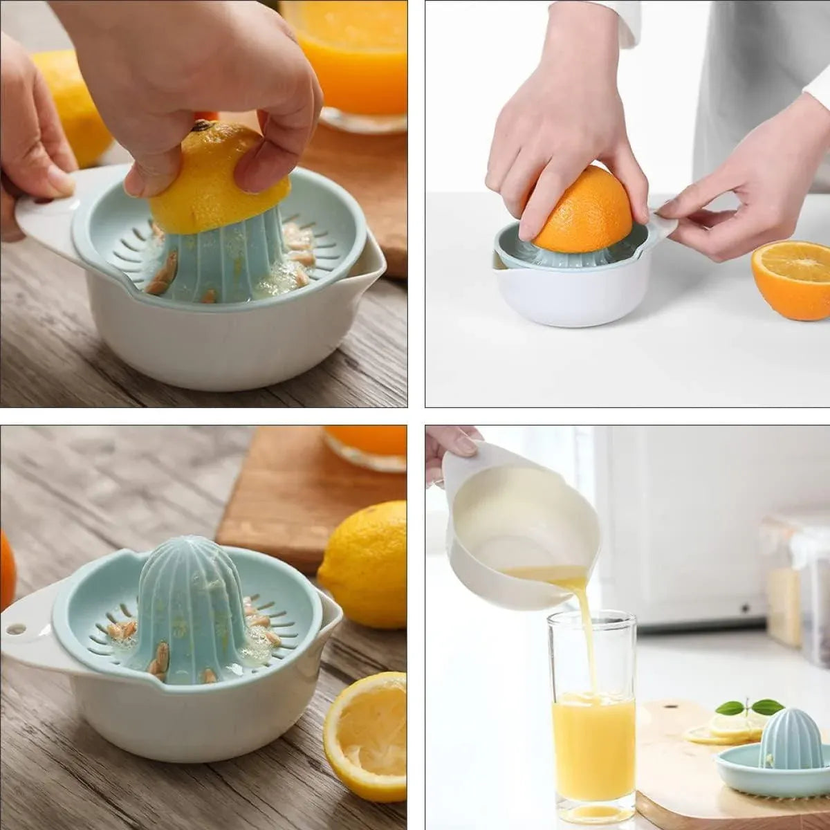 2PCS Home Use Lemon Press Manual Juicer Portable Citrus Squeezer