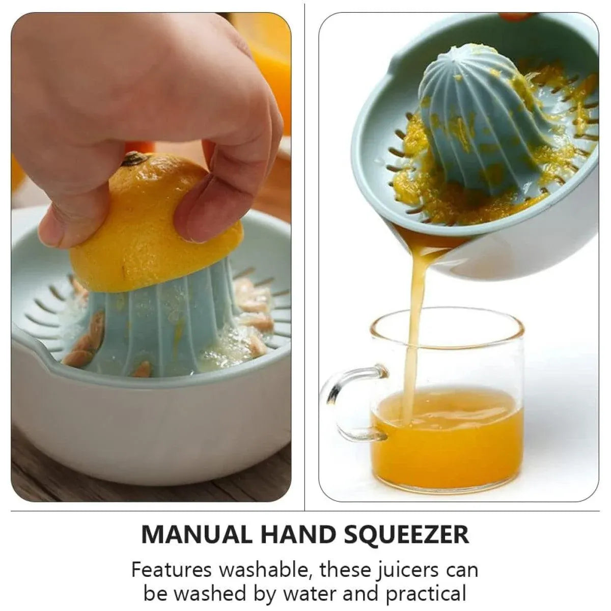 2PCS Home Use Lemon Press Manual Juicer Portable Citrus Squeezer