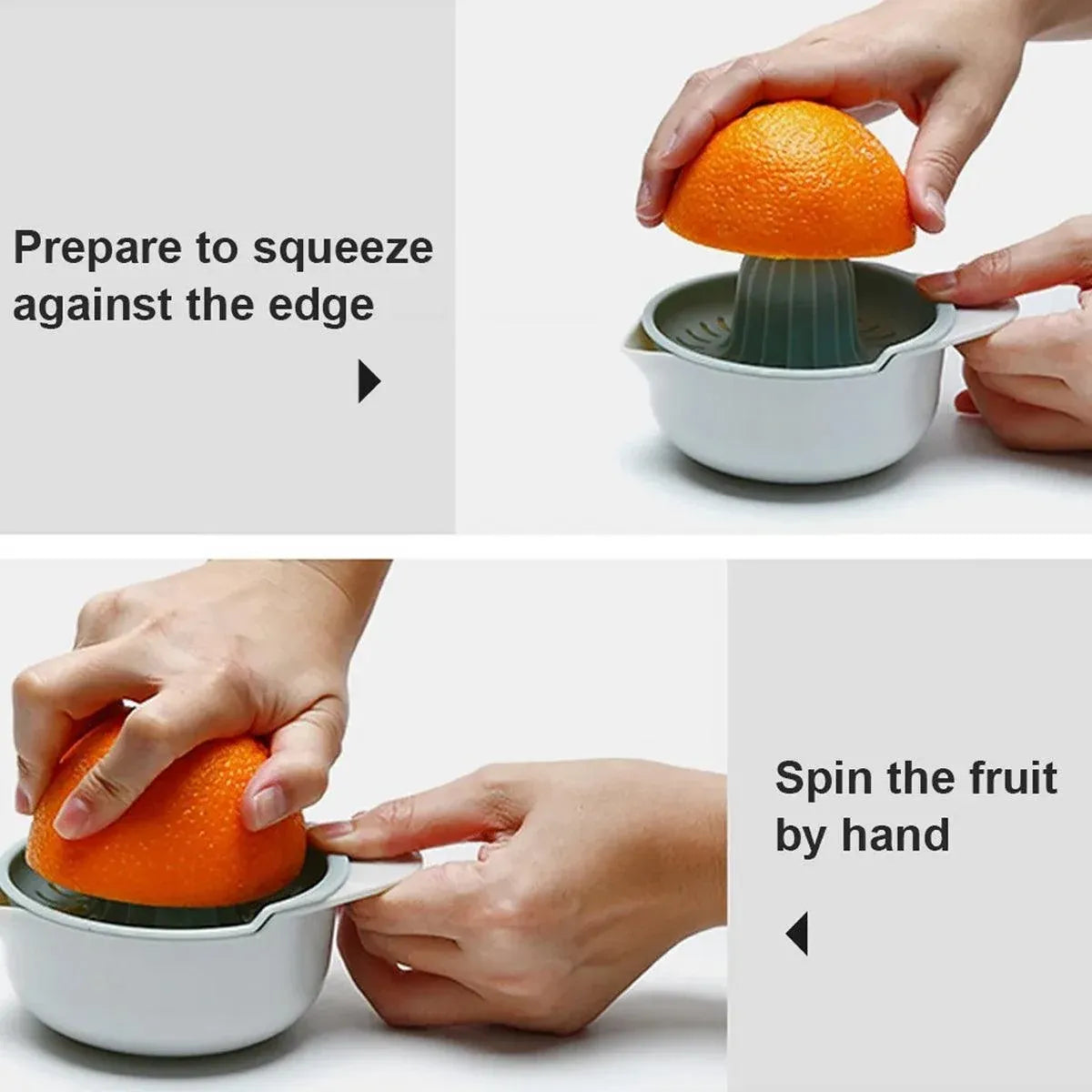 2PCS Home Use Lemon Press Manual Juicer Portable Citrus Squeezer