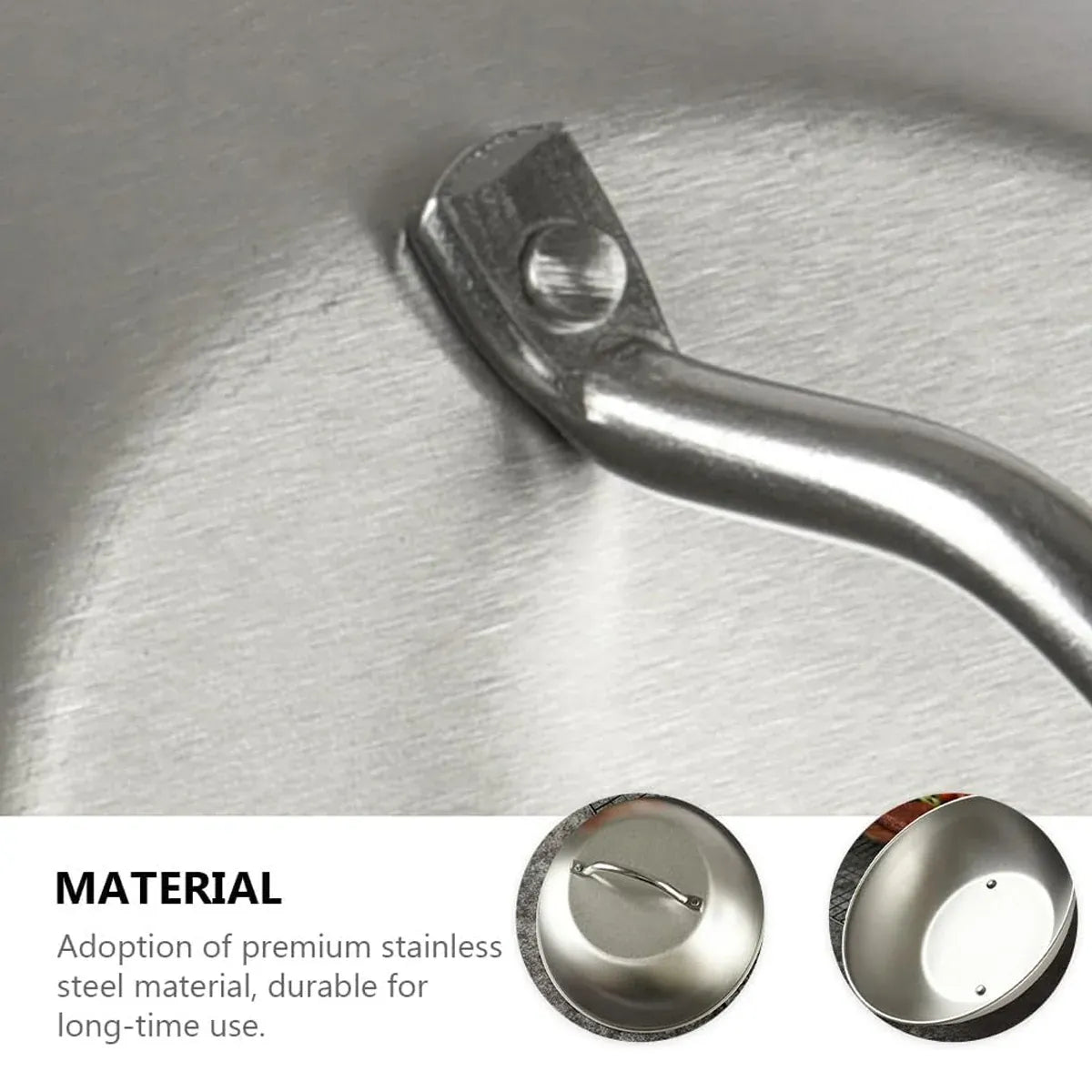 Stainless Steel Food Cover Dome Lid For Teppanyaki Grill Steak Cooking Kitchen