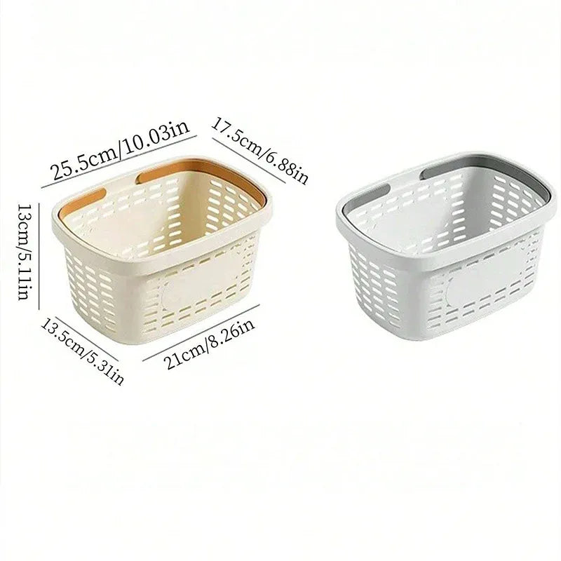 Bathroom Storage Basket Handheld Bath Basket Toiletries Organizer Shower Caddy - Grey