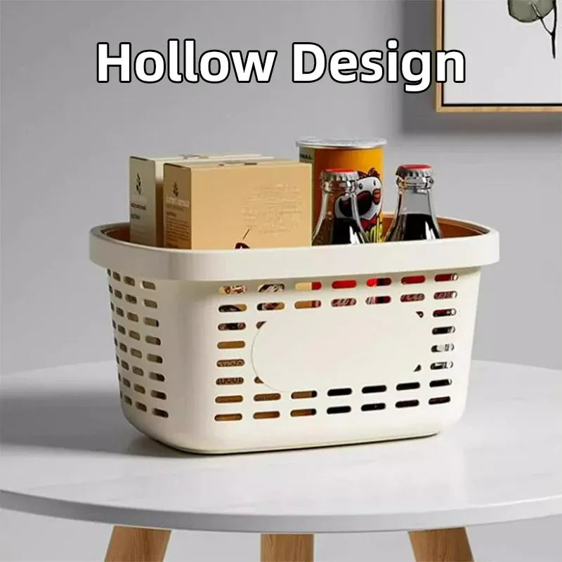 Bathroom Storage Basket Handheld Bath Basket Toiletries Organizer Shower Caddy - Orange
