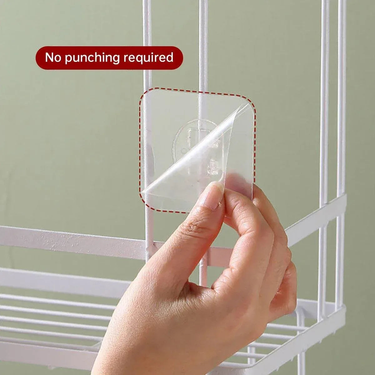Storage Rack 1Tier Space Saver Over The Toilet Steel Bathroom Shelf Organizer - White