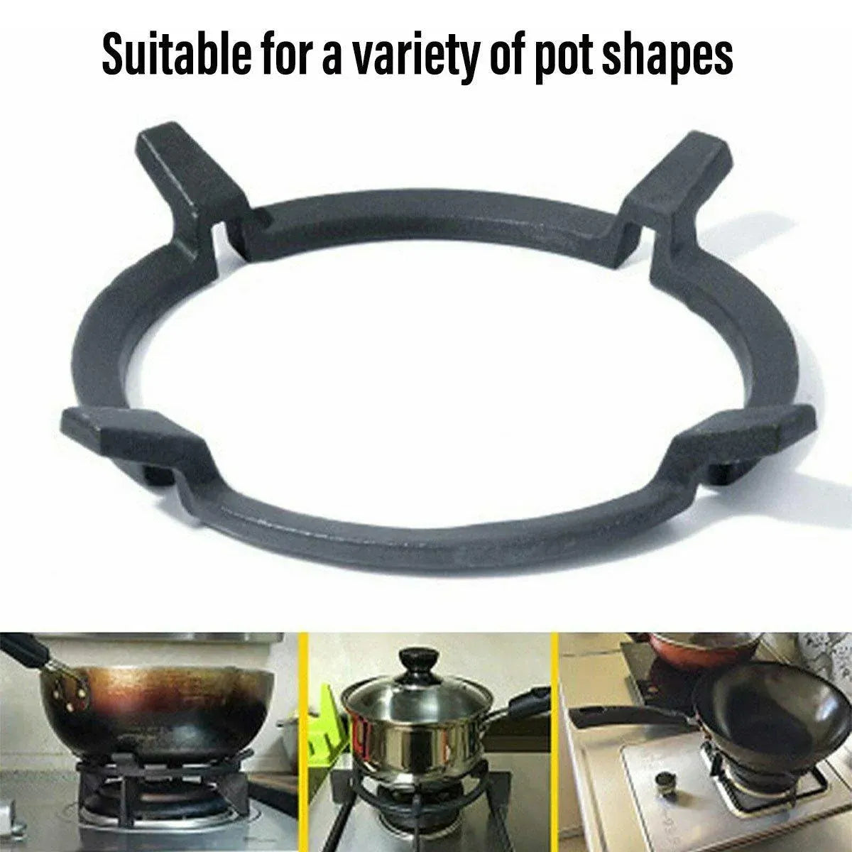 Universal Gas Stove Stand Non Slip Gas Cooker Rack Adjustable Gas Stove Holder