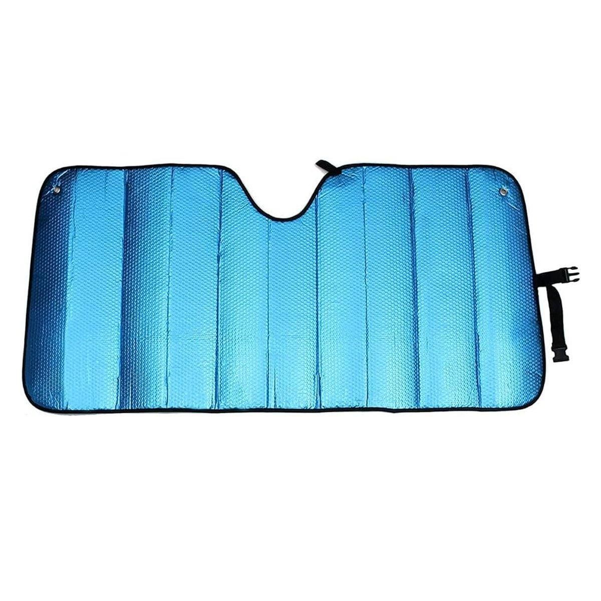 1-Piece Blue 145 x 69 cm Folding Windscreen Sunshade