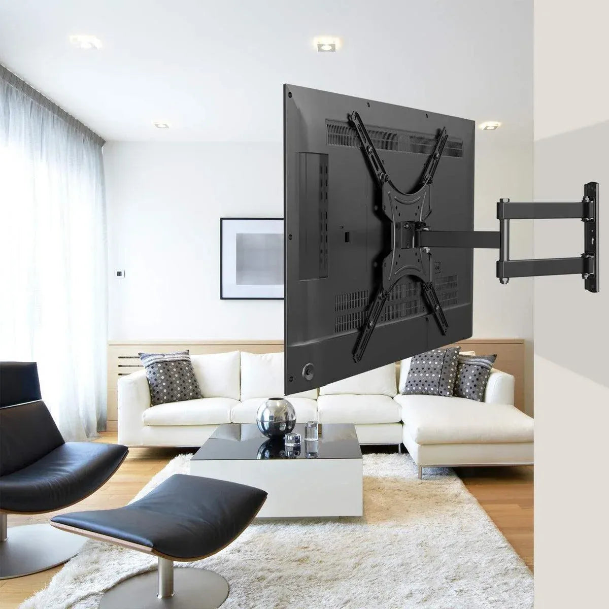 TV Wall Mount Bracket for 32-55 Inch TVs Tilt and Swivel, 1 Piece