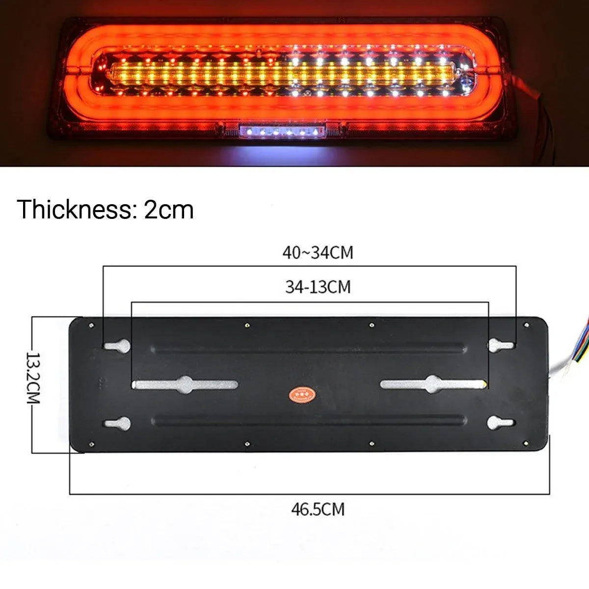Truck Trailer LED Tail Light Sequential Turn Signal Lamp for RV Decoration