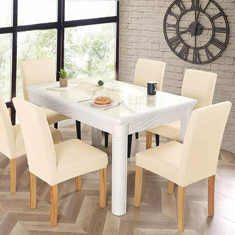 6X Stretch Chair Cover Seat Covers Spandex Washable Banquet Wedding Party Decora - Black