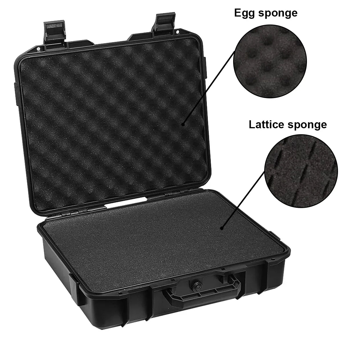 2 Sizes Plastic Equipment Box Portable Power Storage Customized Watch Toolbox - A Small Box