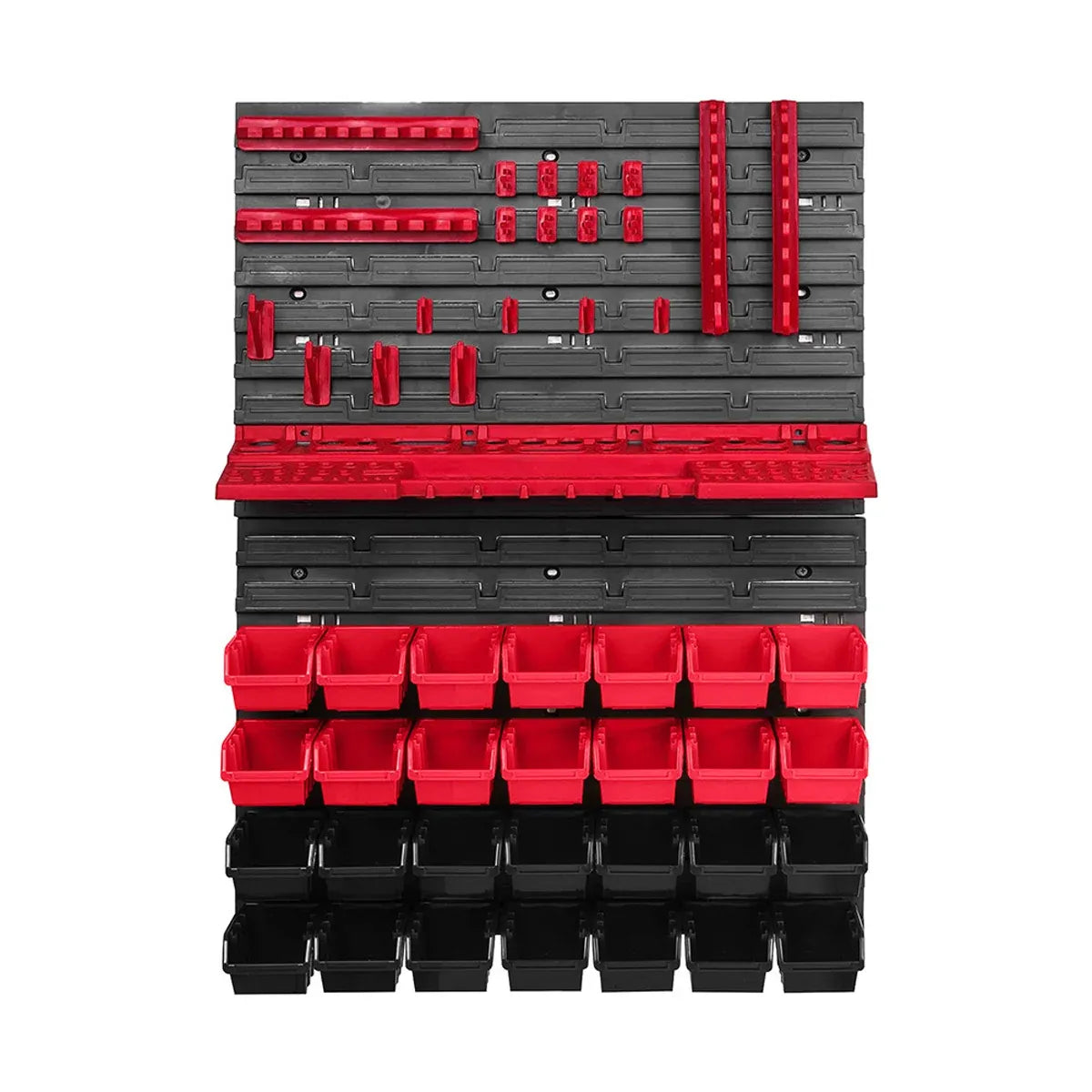 49PCS Plastic Tool Storage Box Wall Organizer Parts Cabinet Hanging Toolbox Use