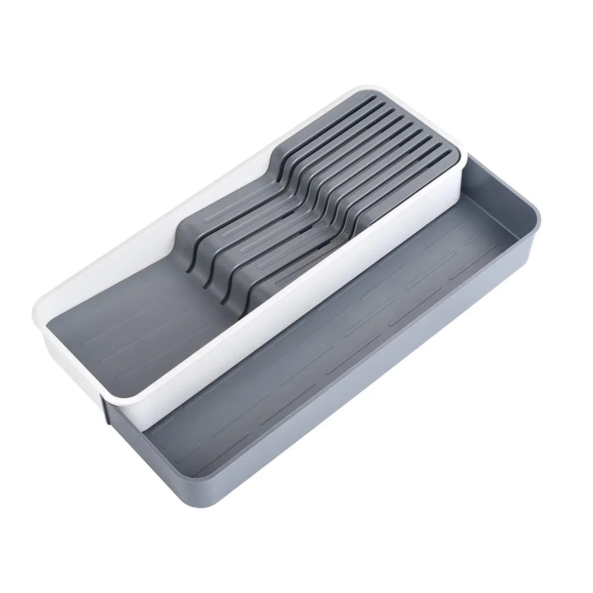 Drawer Dividers Kitchen Knife Organizer Storage Rack Holder Tray Utensil Insert