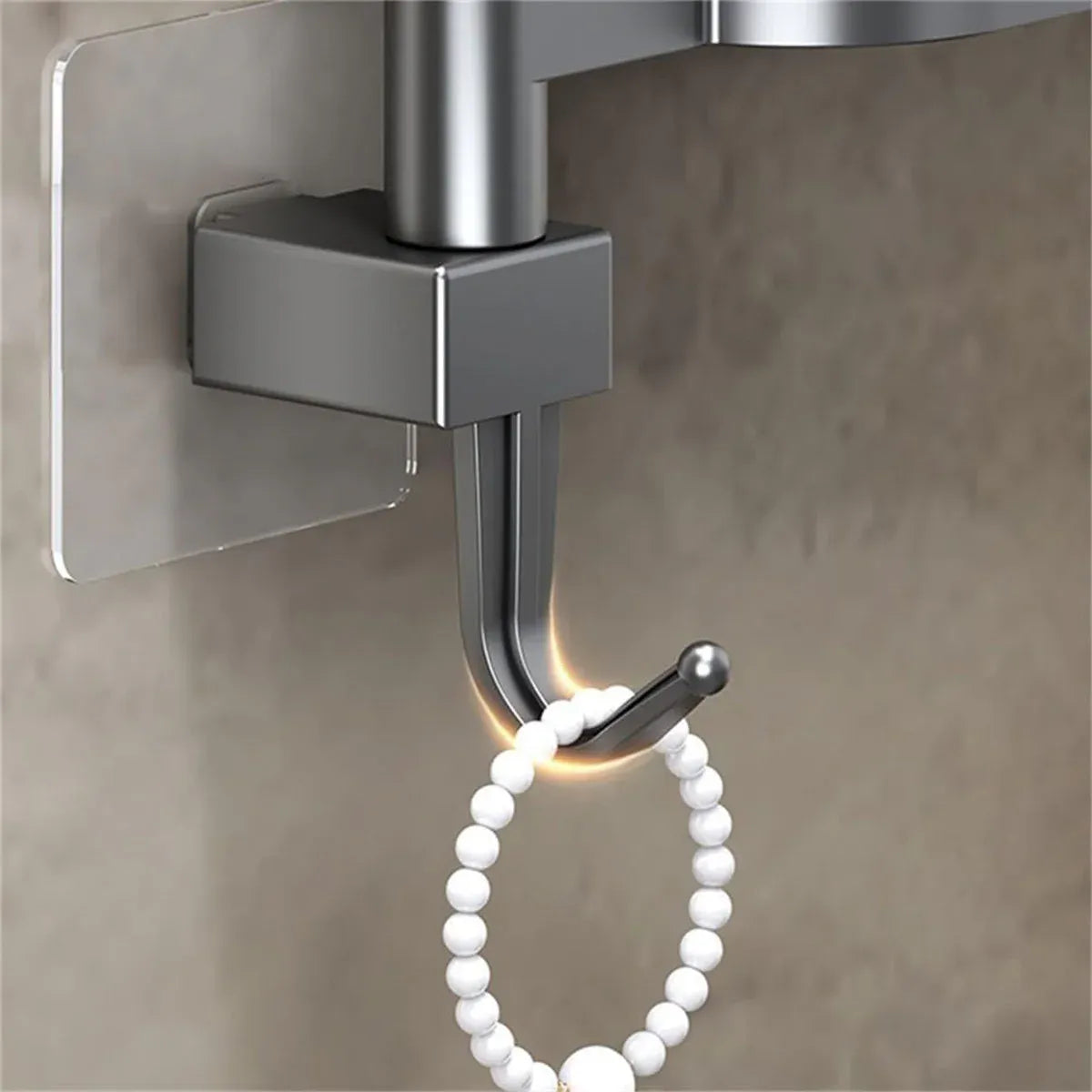 Punch-free Towel Rack Basic Model Rotatable Multi-rod Bathroom Toilet Towel Hang - White